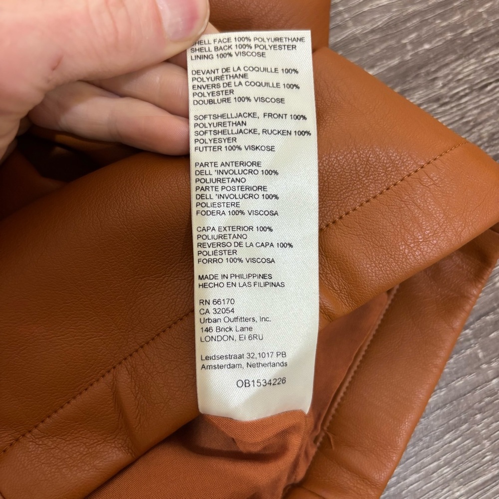 NEW Anthropologie | Maeve Faux Leather Cropped Notch Tank Size 6 Boho - Picture 13 of 13